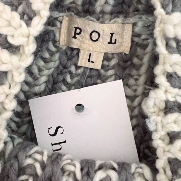 NEW! Cozy Handmade Weave Striped Sweater Large - Picture 7 of 12